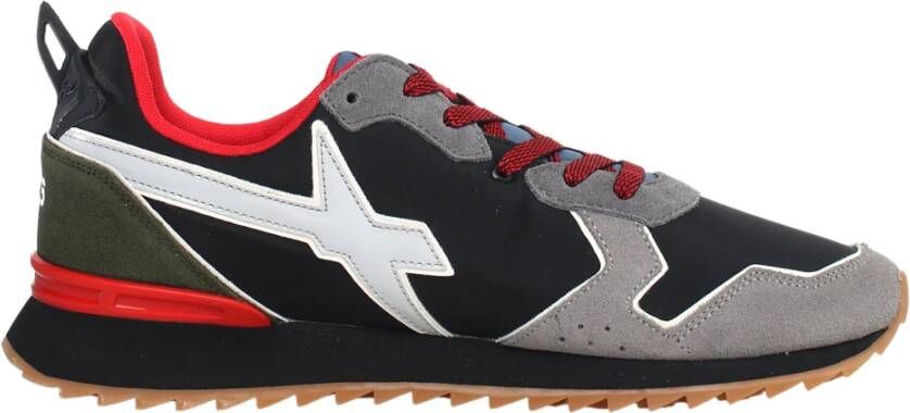W6Yz Zwarte Technische Sneakers Camouflage Zool Multicolor Heren