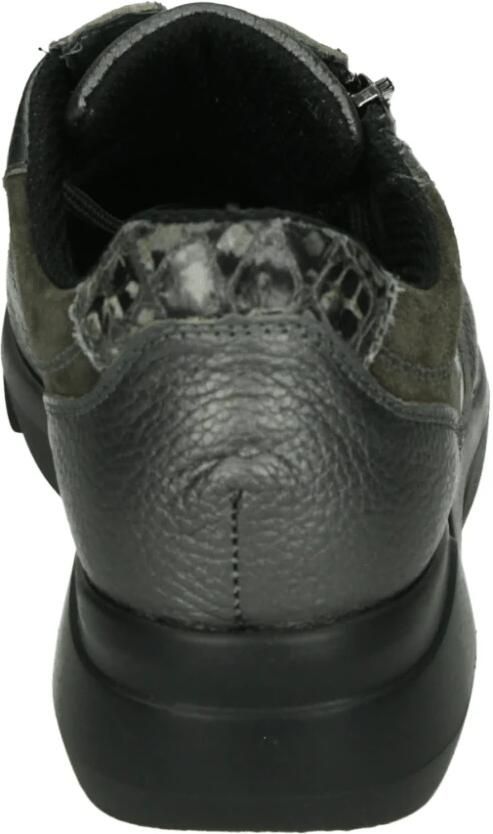 WALDLAUFER Waldläufer Sneakers Dames Combi K Rits Sneaker Maat: 37 5 Materiaal: Leer Kleur: Grijs - Foto 4