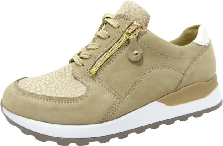 Waldläufer Beige Casual Veterschoen voor Dames