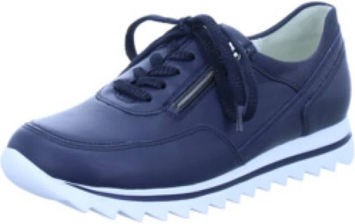 Waldläufer Blauwe Casual Veterschoen voor Dames