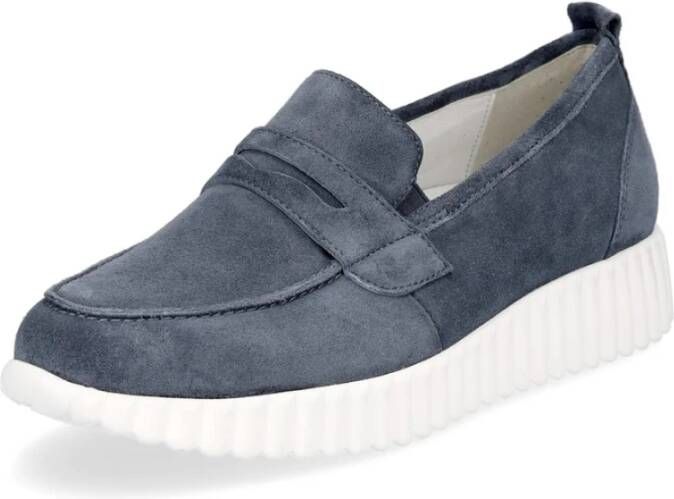 WALDLAUFER Waldläufer Instappers Dames H-lorela Maat: 41 5 Materiaal: Suède Kleur: Blauw - Foto 3