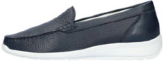 Waldläufer Blauwe dames mocassins comfortabele stijl