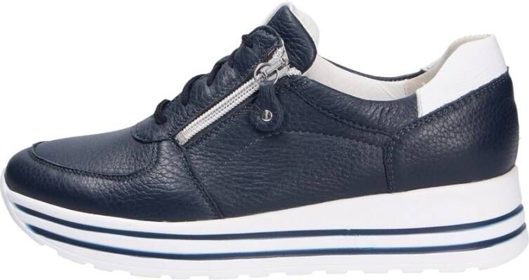 Waldläufer Blauwe H-Lana Veterschoenen
