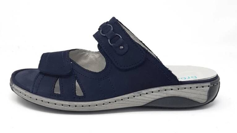 Waldläufer Blauwe Instap Sandalen