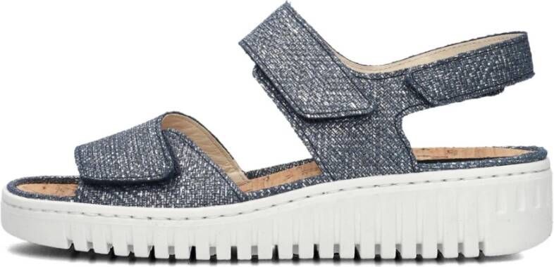 Waldläufer Blauwe Textiel Dames Sandalen H-willow