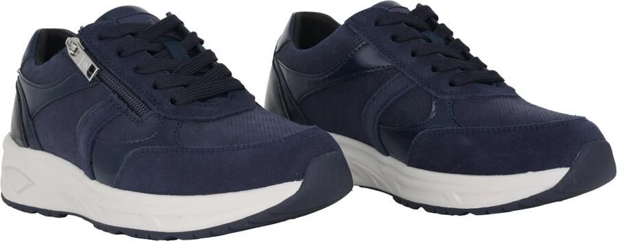 Waldläufer Blauwe wijde sneakers voor vrouwen