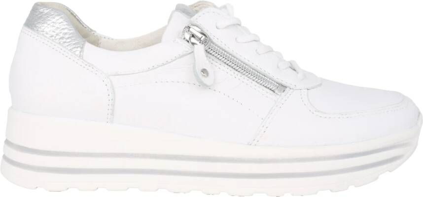 Waldläufer Brede pasvorm Dames Sneaker Wit White Dames