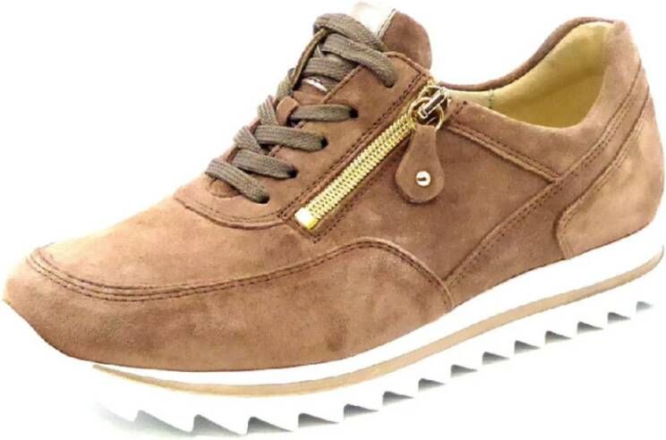 Waldläufer Bruine Vrijetijds Veterschoenen voor Dames
