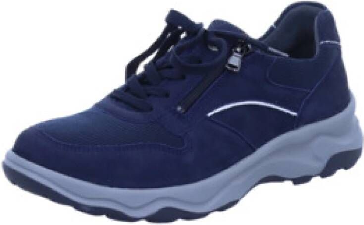 Waldläufer Sneakers H-max veterschoen lage schoen met extra ritssluiting h-wijdte