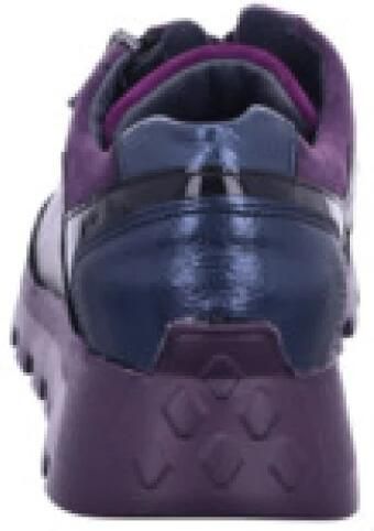 Waldläufer Wijde pasvorm veter-rits sneaker Paars mix Multicolor Dames - Foto 3