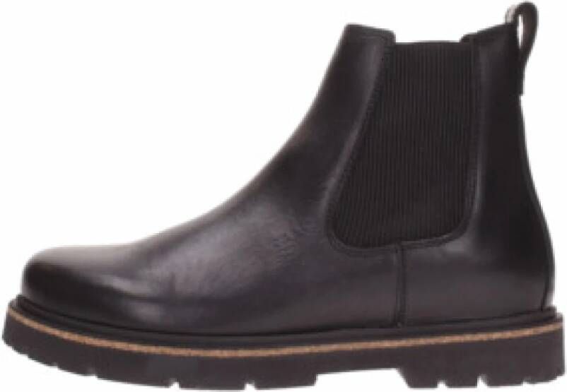 Birkenstock Zwarte Veterschoen Enkellaars met Spatbescherming Black Heren