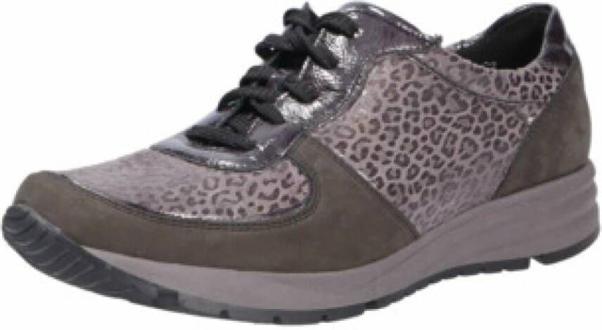 Waldläufer Comfort Veterschoenen voor Dames in carbonasfalt