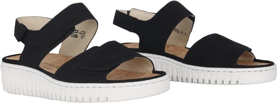 Waldläufer Comfortabele damessandalen zwart