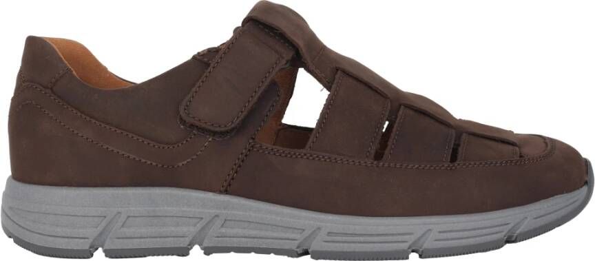 Waldläufer Comfortabele herensandaal in bruin Brown Heren