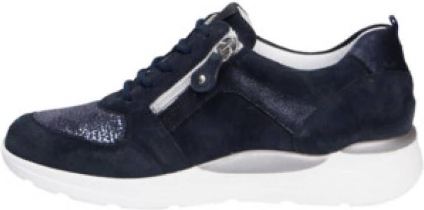 Waldläufer Waldlaufer Veterschoen 748H02 400 302 Wijdte H Marine Blauw