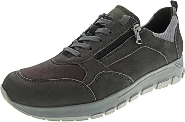 Waldläufer Elegante herenschoenen voor zakelijk gebruik in donkergrijs