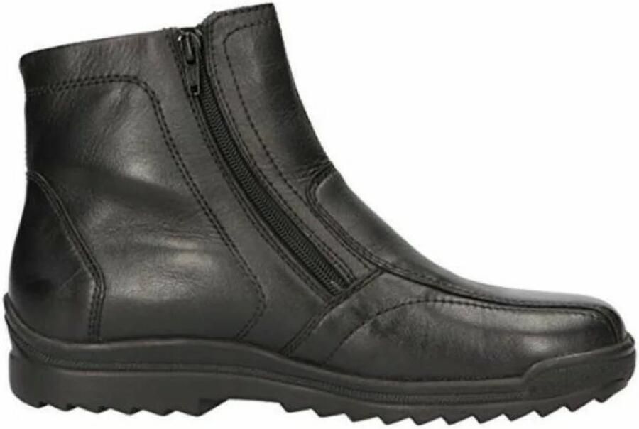 WALDLÄUFER Boots 'Weitschaftstiefel Herren 483902-174 001 Echtleder in schwarz' zwart
