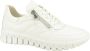 Waldläufer Flexibele witte Runner met Tiret White Dames - Thumbnail 1