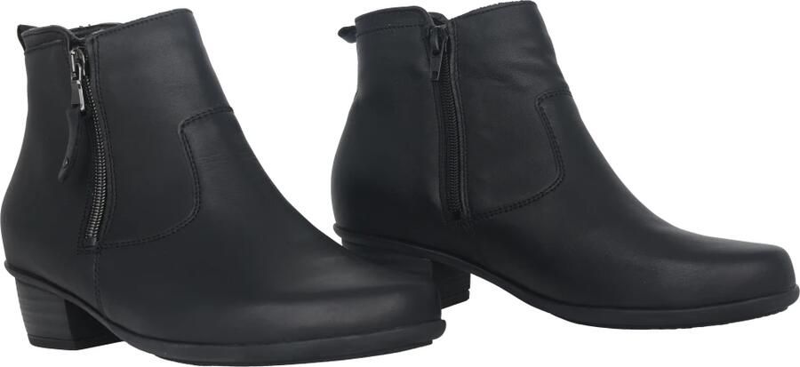 Waldläufer Gevoerde Dames Enkellaars Zwart