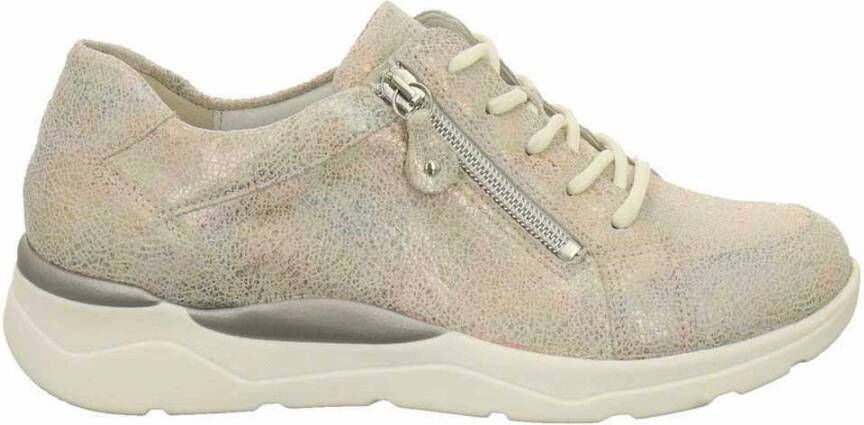 Waldläufer Grijze Comfort Veterschoenen voor Dames