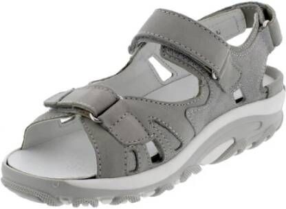 Waldläufer Grijze Platte Sandalen