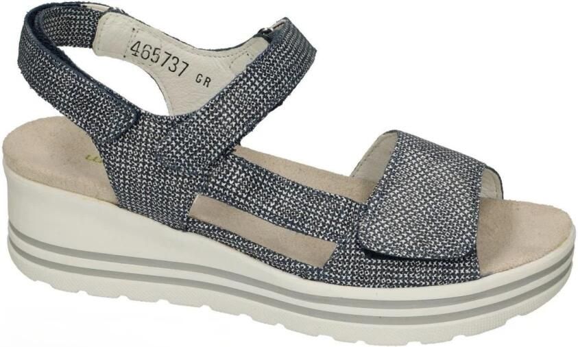 Wäldlaufer Waldlaufer 728003~H-Michelle~~~~~~~~~~~~~ Sandalen met hak Dames Sandalen Blauw