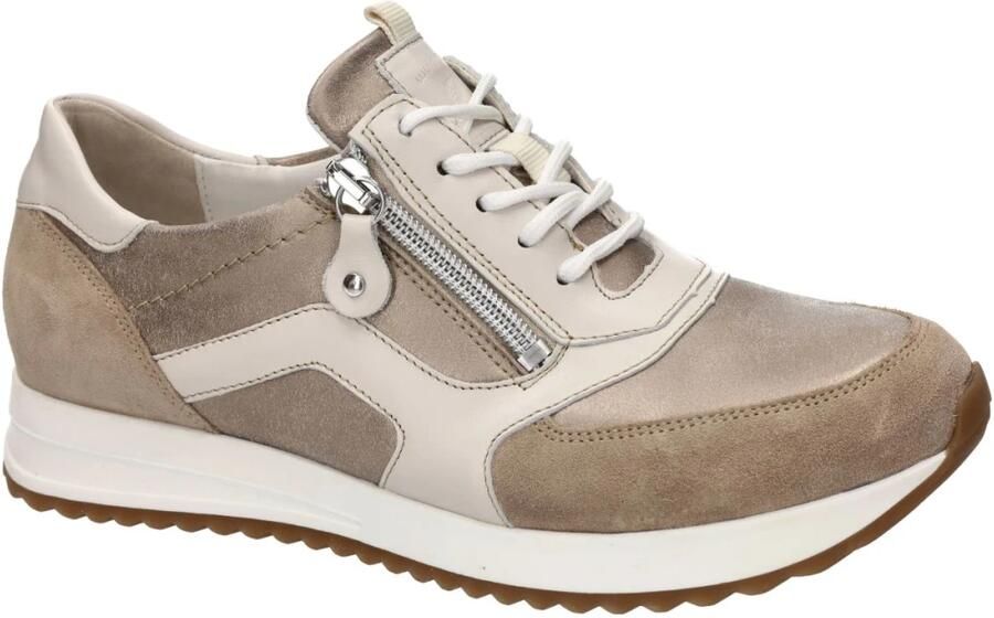 WALDLAUFER Waldläufer Lage Sneakers Dames Vicky Suède Beige
