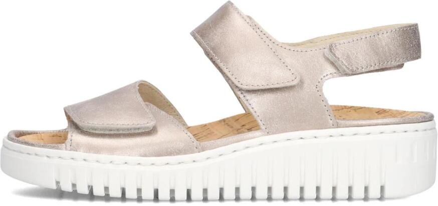 WALDLAUFER Waldläufer Sandalen met Hak Dames H-willow Maat: 42 Materiaal: Leer Kleur: Zilverkleurig - Foto 2