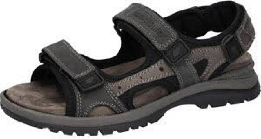 Waldläufer Heren outdoor sandalen in effen kleur