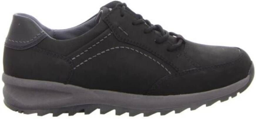Waldläufer Heren Veterschoenen van Nubuck Leer
