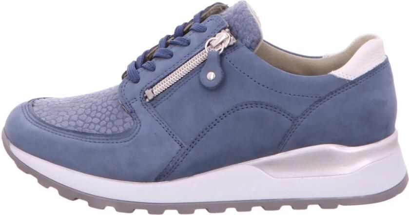 Wäldlaufer Waldläufer Dames Sneaker OrthoTritt H64007-500-263 Jeansblauw Wijdte H ½ - Foto 3