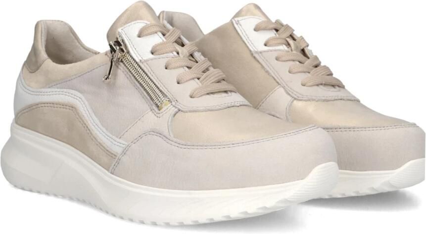 Waldläufer Janka Sneakers Leer Dames Beige - Foto 5