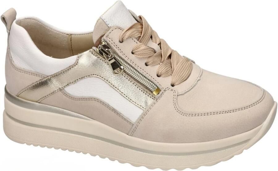 Wäldlaufer Waldlaufer -Dames off-white ecru parel sneakers