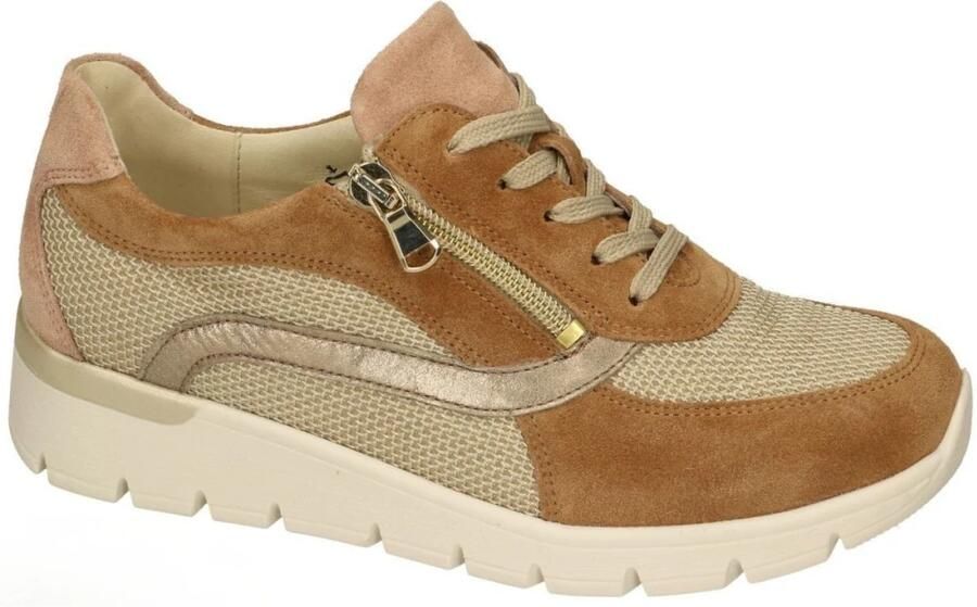 Wäldlaufer Waldlaufer 626014~K~Ramona~~~~~~~~~~~~~~~ Lage sneakers Dames sneakers Wit beige