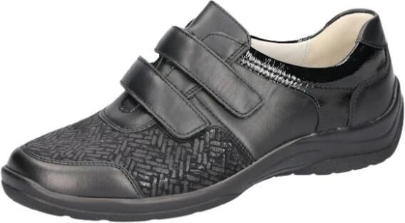 Waldläufer OrthoTritt Dames Klittenbandschoen 312H01-323-001 Zwart Wijdte H (38.5) - Foto 3
