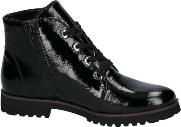 WALDLAUFER Waldläufer Veterboots Dames H Elisa Lakleer Zwart - Foto 3
