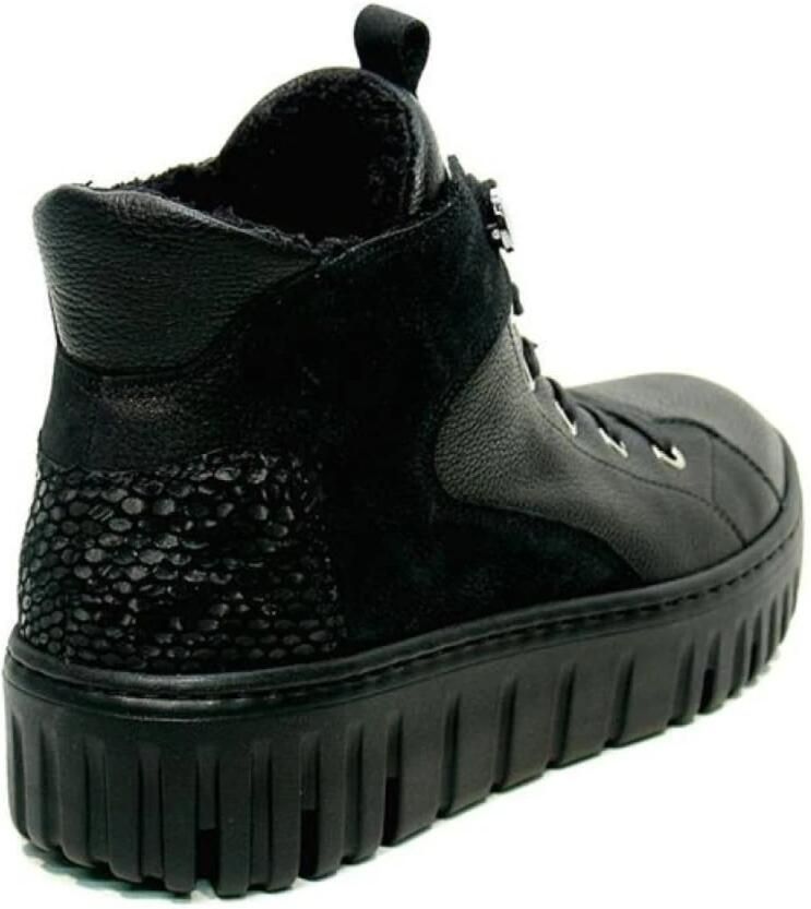 Wäldlaufer Waldlaufer halfhoge sneaker Wijdte H 941804.401.001 Zwart Combi - Foto 3
