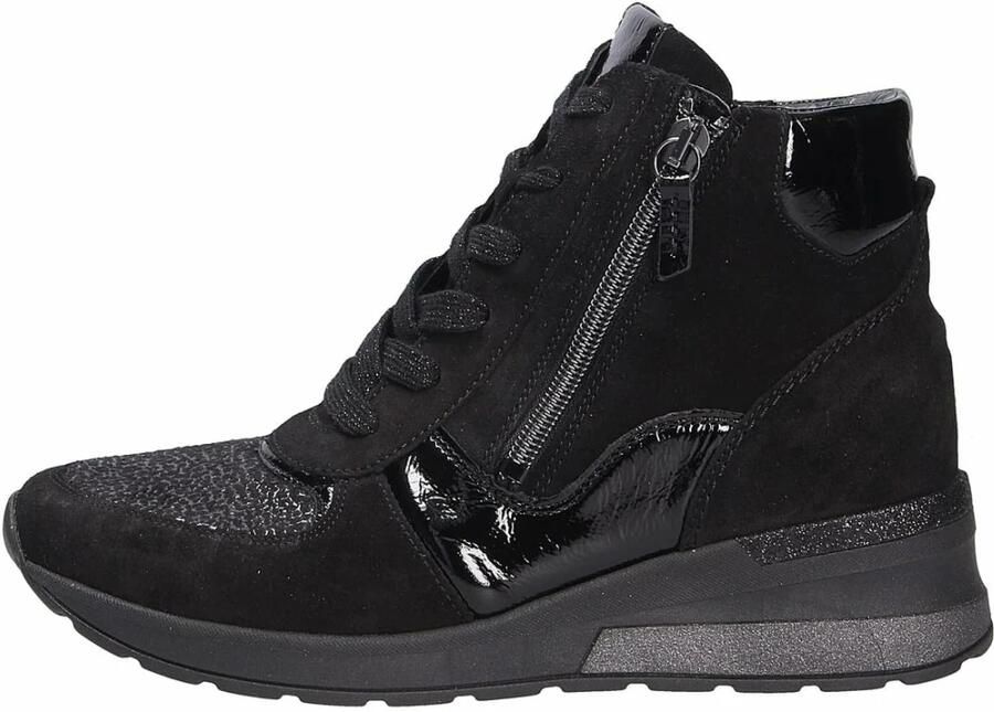 Waldläufer Stijlvolle leren en textiel laarzen Black Dames - Foto 2