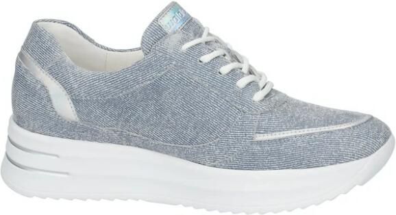 Wäldlaufer Waldläufer ARIANNA 755004 312 263 Jeans blauw kleurige dames sneakers met rits - Foto 3