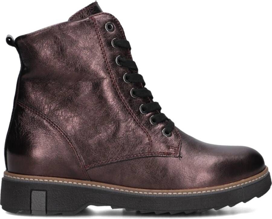 WALDLAUFER Waldläufer Veterboots Dames Met H Veterbooty Maat: 38 Materiaal: Leer Kleur: Paars - Foto 3