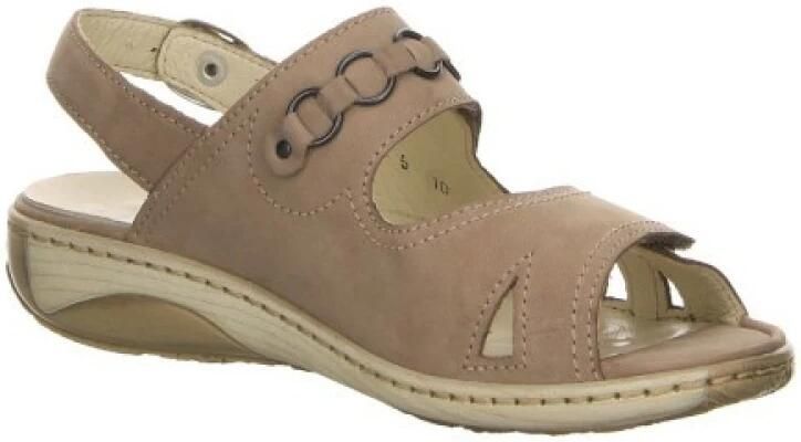 Waldläufer Comfortabele damessandalen van zacht nubuckleer - Foto 3