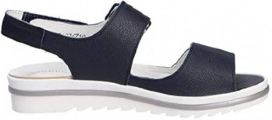 Waldläufer Sandalen met bandjes voor dames in effen kleur