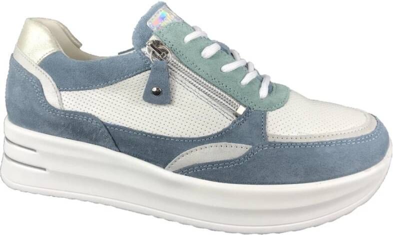 Waldläufer Schoenen Sneaker Blauw Dames