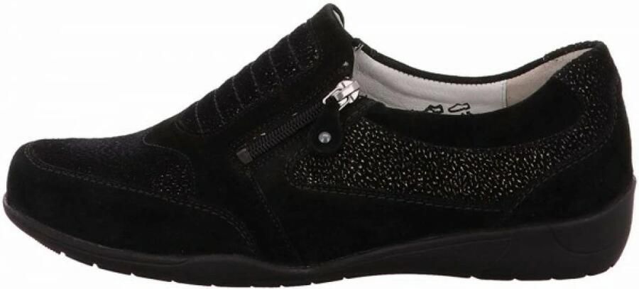 Waldläufer Zwarte Casual Schoenen Black Dames