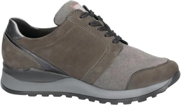 Waldläufer Grijze Dames Sneakers met Brede Pasvorm Gray Dames