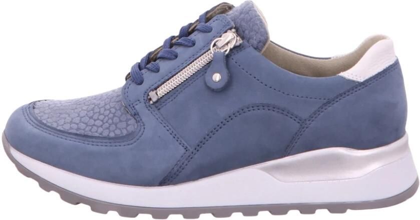 Wäldlaufer Waldläufer Dames Sneaker OrthoTritt H64007-500-263 Jeansblauw Wijdte H ½ - Foto 2