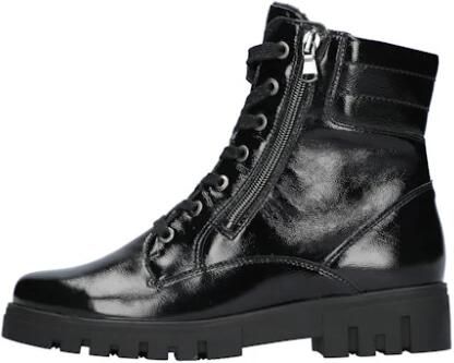 Waldläufer Dames Veterboot 723807-143-001 Zwart Lak Wijdt H (37.5) - Foto 3