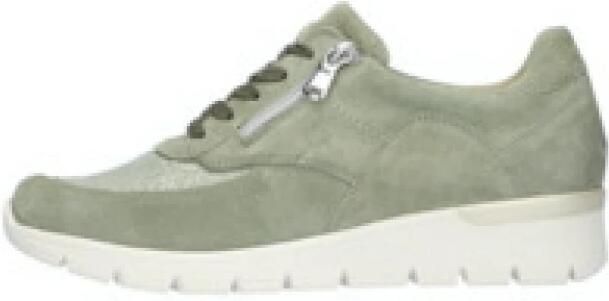 Waldläufer Groene damessneaker comfortabel en stijlvol