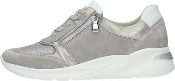 Waldläufer Comfortabele Grijze Dilara Sneaker met Metallic Dierenprint Gray Dames - Foto 4