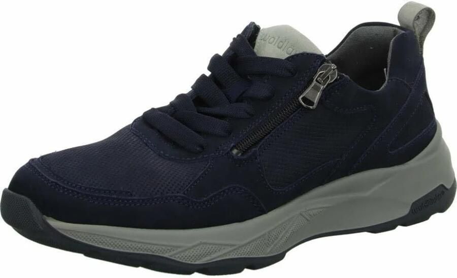 Waldläufer Heren Sneaker 713003-403-857 Blauw Wijdte H (42.5) - Foto 3
